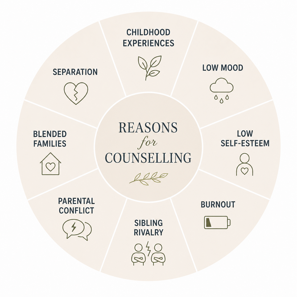 Reasons for counselling.